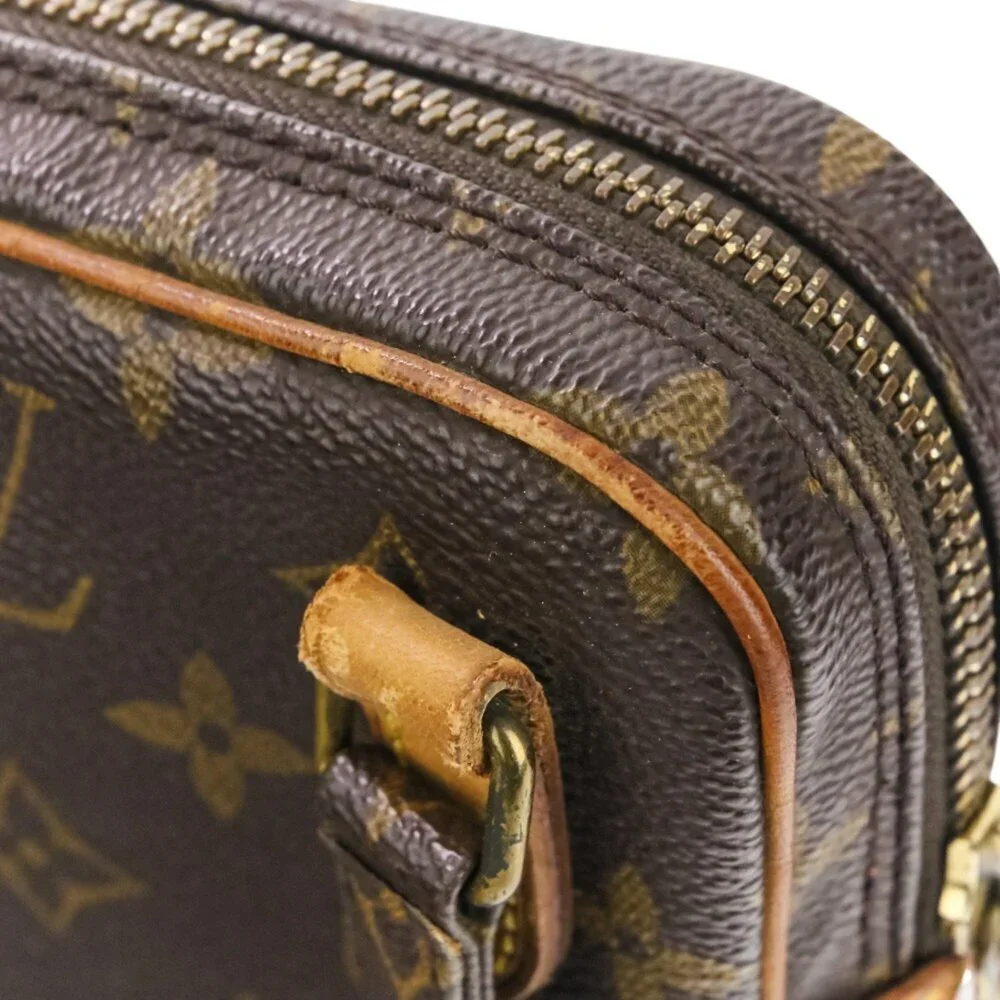 LOUIS VUITTON Authentic Brown Monogram Pochette Mini Bag - Picture 14 of 16